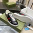 Gucci Men's Ace Sneakers in Black Leather with Bee and Star