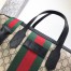 Gucci Briefcase in Beige GG Supreme with Web