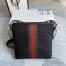 Gucci Messenger Bag in Black Canvas with Web