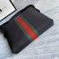 Gucci Messenger Bag in Black Canvas with Web