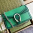 Gucci Dionysus Bicolor Small Shoulder Bag in Green Leather