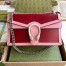 Gucci Dionysus Bicolor Small Shoulder Bag in Red Leather