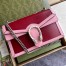 Gucci Dionysus Bicolor Small Shoulder Bag in Red Leather
