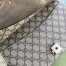 Gucci Dionysus Small Shoulder Bag in GG Canvas with Taupe Suede
