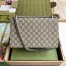 Gucci Dionysus Small Shoulder Bag in GG Canvas with Black Suede