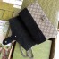 Gucci Dionysus Small Shoulder Bag in GG Canvas with Black Suede