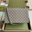 Gucci Dionysus Small Shoulder Bag in GG Canvas with Red Suede
