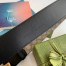 Gucci GG Supreme & Black Leahter Belt 38MM with Double G Buckle