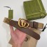 Gucci Jumbo GG & Brown Leahter Belt 38MM with Double G Buckle