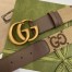 Gucci Jumbo GG & Brown Leahter Belt 38MM with Double G Buckle