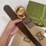 Gucci Jumbo GG & Brown Leahter Belt 38MM with Double G Buckle