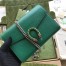 Gucci Dionysus Mini Chain Wallet in Green Leather