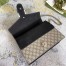 Gucci Dionysus Medium Shoulder Bag in GG Canvas with Black Suede