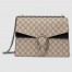 Gucci Dionysus Medium Shoulder Bag in GG Canvas with Black Suede