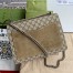 Gucci Dionysus Medium Shoulder Bag in GG Canvas with Taupe Suede