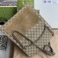 Gucci Dionysus Medium Shoulder Bag in GG Canvas with Taupe Suede