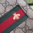 Gucci Bi-fold Wallet in Beige GG Supreme with Bee
