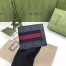 Gucci Bi-fold Wallet in Black GG Supreme with Web