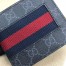 Gucci Bi-fold Wallet in Black GG Supreme with Web
