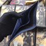 Gucci Bi-fold Wallet In Blue Signature Leather with Web