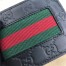 Gucci Bi-fold Wallet In Black Signature Leather with Web