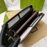 Gucci Zip Around Wallet In Web Bee GG Supreme Canvas