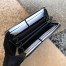 Gucci Zip Around Wallet in Black GG Supreme Canvas with Web
