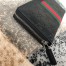 Gucci Zip Around Wallet in Black Signature Leather with Web