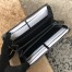 Gucci Zip Around Wallet in Black Signature Leather with Web