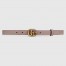 Gucci GG Marmont Thin Belt 20MM in Dusty Pink Leather