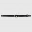 Gucci GG Marmont Thin Belt 20MM in Black Calfskin