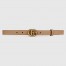 Gucci GG Marmont Thin Belt 20MM in Tan Leather