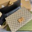 Gucci Padlock Medium Shoulder Bag in GG Canvas with Leather