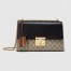 Gucci Padlock Medium Shoulder Bag in GG Canvas with Leather