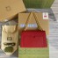 Gucci Padlock Medium Shoulder Bag in Red Guccissima Leather