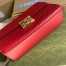 Gucci Padlock Medium Shoulder Bag in Red Guccissima Leather