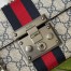 Gucci Padlock Small Shoulder Bag in Blue GG Supreme Canvas