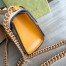 Gucci Padlock Small Shoulder Bag in GG Canvas with White Leather