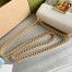 Gucci Padlock Small Shoulder Bag in GG Canvas with White Leather