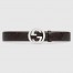 Gucci Brown Signature Leather Belt 38MM with Interlocking G Buckle