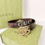 Gucci Brown GG Marmont Belt 30MM with Gucci 100 Print