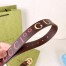 Gucci Brown GG Marmont Belt 30MM with Gucci 100 Print
