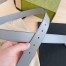Gucci GG Marmont Grey Belt 30MM with Grey Double G Buckle