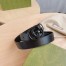 Gucci GG Marmont Black Belt 30MM with Black Double G Buckle