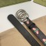 Gucci Black Supreme GG Marmont Belt 30MM with Bees