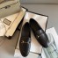 Gucci Women's Foldable Slim Horsebit Loafers in Black Leather