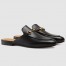 Gucci Women's Princetown Slippers in Black Leather