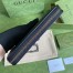 Gucci GG Marmont Zip Around Wallet In Black Leather