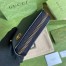 Gucci GG Marmont Zip Around Wallet In Black Leather
