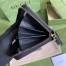 Gucci GG Marmont Zip Around Wallet In Black Leather